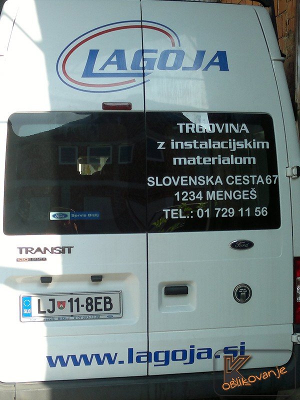 Polepitev dostavnega vozila