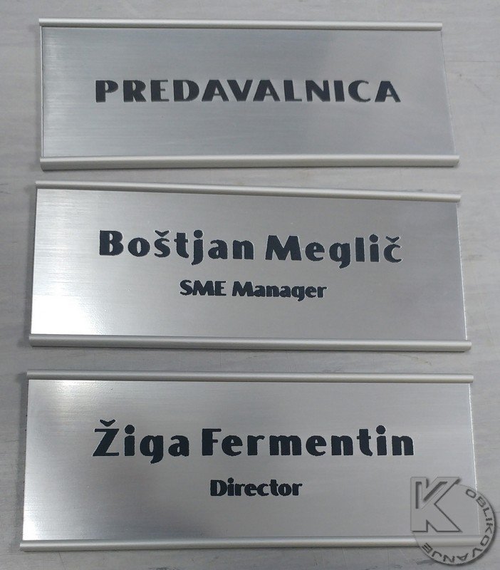 Označevalne tablice za vrata