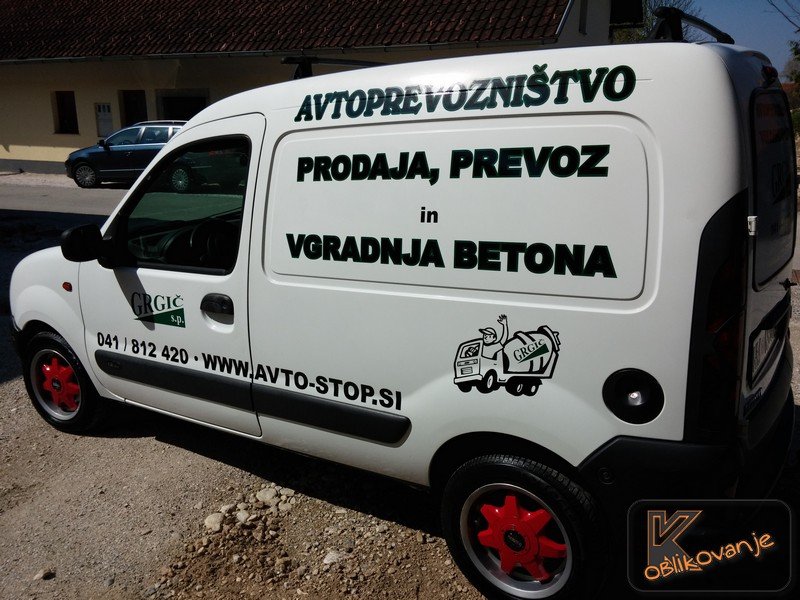 Polepitev dostavnega vozila