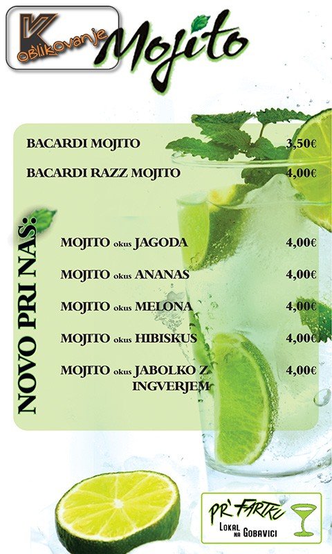 Namizni cenik