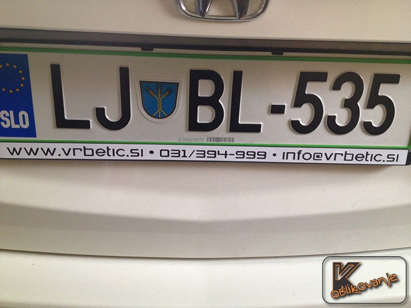 Nalepke na okvirčkih 