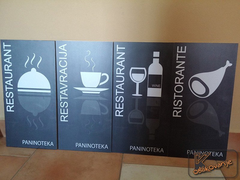 Polepitev obstoječih tabel
