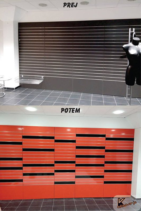 Polepitev obešalnih sten