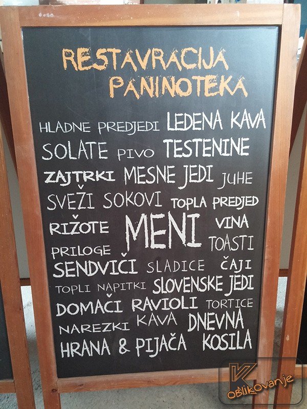Polepitev obstoječih tabel
